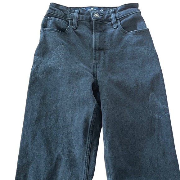 Hollister Denim - Hollister Butterfly Black Ultra High-Rise Dad Jeans Vintage Stretch 23R‎ 000R